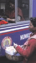 Local vendor selling groundnuts