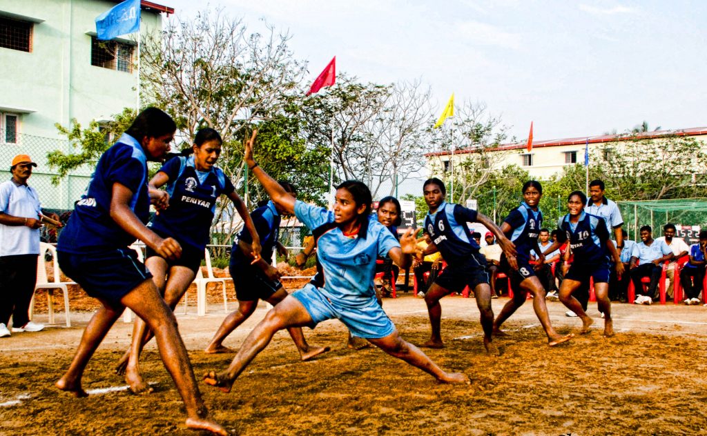 Kabaddi Photo from: https://en.wikipedia.org/wiki/Kabaddi