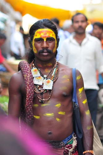 A performer from the Potraj Community Courtesy: World Photo