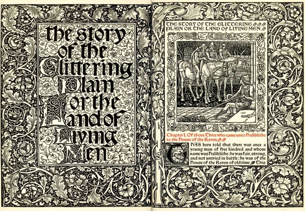 A view of the Kelmscott Chaucer. Photo credit: victorianweb.org